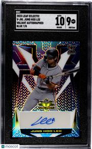 2023 Leaf Eclectic Jung Hoo Lee Valiant Autograph Blue 8 /8 #V-JHL SGC 9 Giants