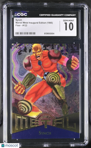 1995 Fleer Marvel Metal Inaugural Edition Synch #122 CGC 10