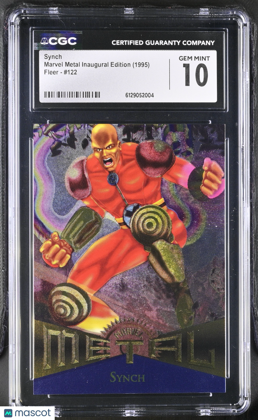 1995 Fleer Marvel Metal Inaugural Edition Synch #122 CGC 10