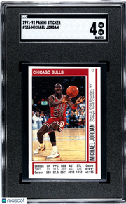 1991 Panini Sticker Michael Jordan #116 SGC 4 Chicago Bulls