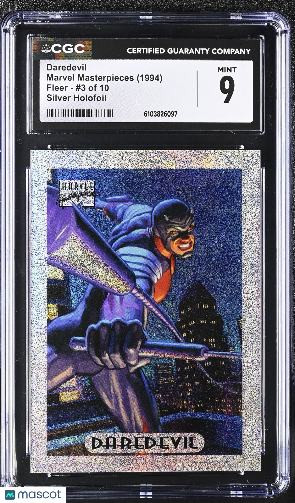1994 Fleer Marvel Masterpieces Daredevil #3 of 10 CGC 9