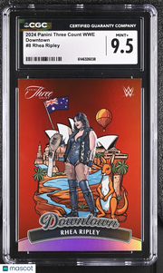 2024 Panini Three Count WWE Rhea Ripley Downtown #8 CGC 9.5