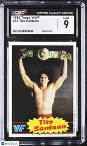 1985 Topps WWF Tito Santana #14 CGC 9