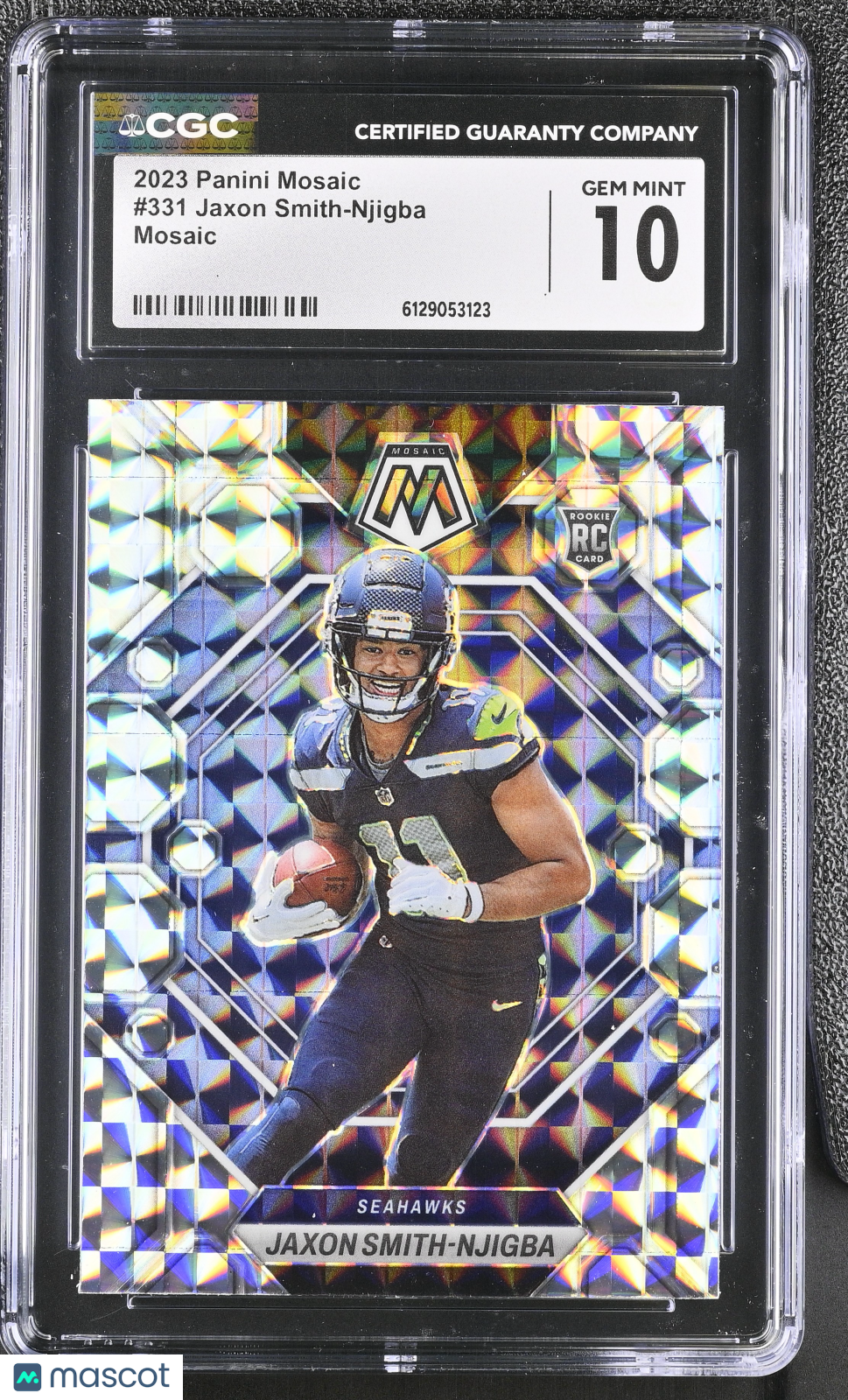 2023 Panini Mosaic Jaxon Smith-Njigba Mosaic Rookie #331 CGC 10 Seattle Seahawks