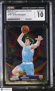 2025-26 Topps Cosmic Chrome Kon Knueppel Rookie Propulsion PRP-19 CGC 10 Hornets