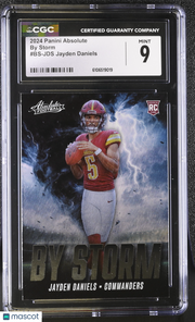2024 Panini Absolute Jayden Daniels By Storm #BS-JDS CGC 9 Washington Commanders