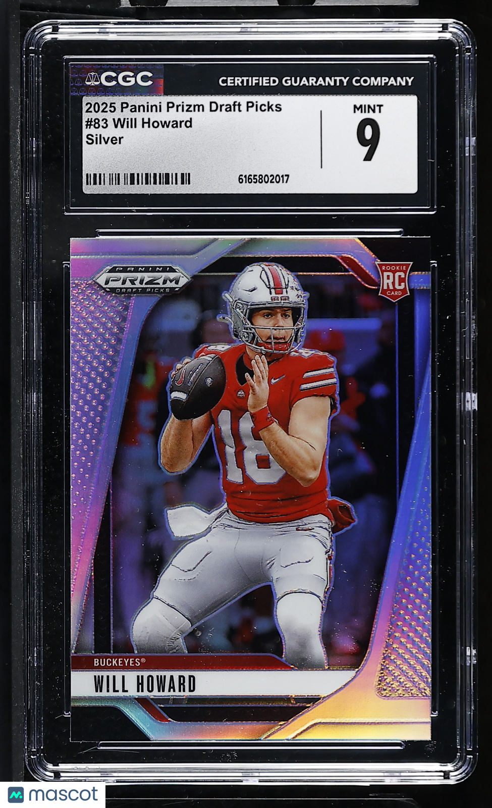 2025 Panini Prizm Draft Picks Will Howard Silver #83 CGC 9