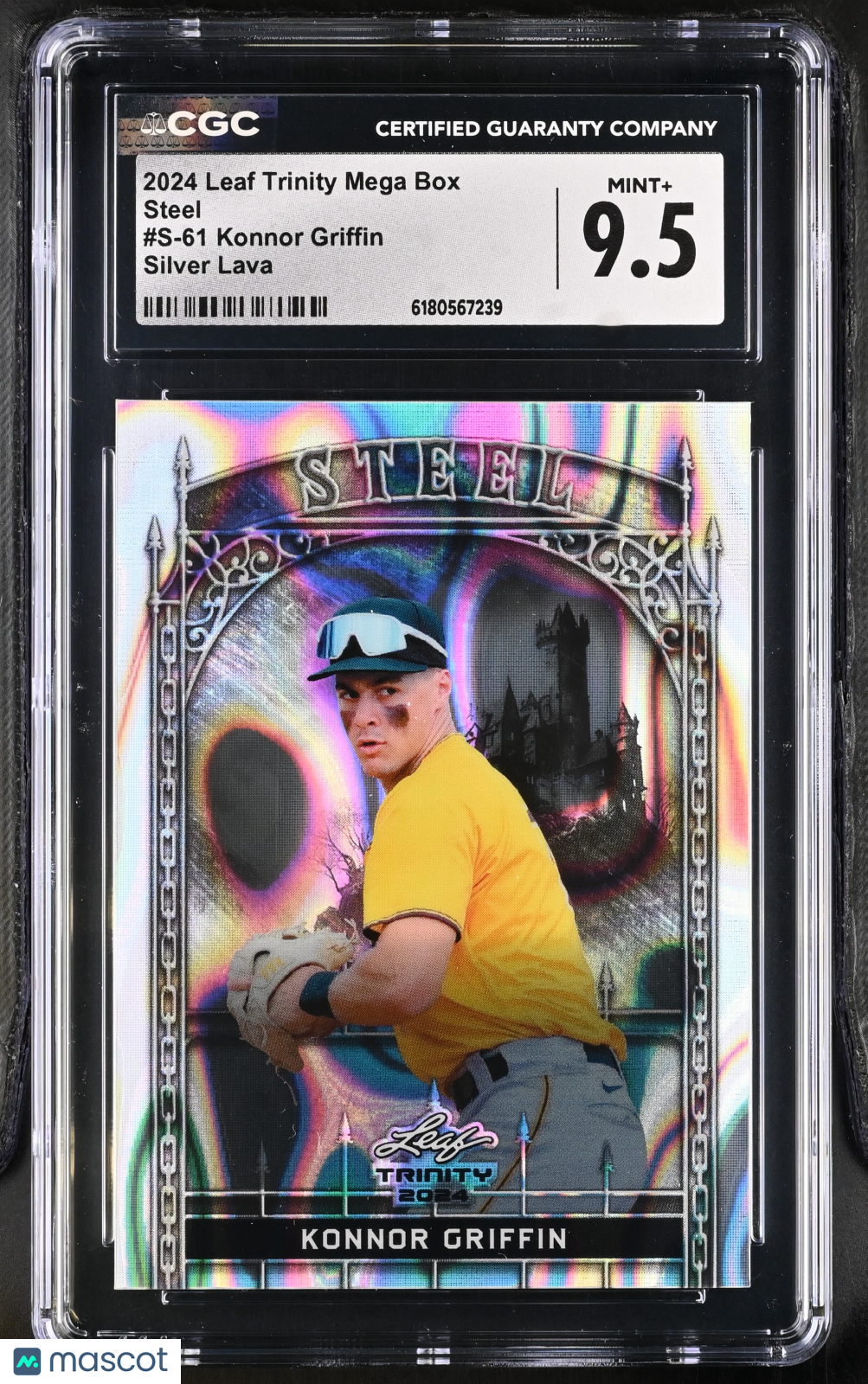 2024 Leaf Trinity Konnor Griffin Silver Lava /290 Rookie Steel #S-61 CGC 9.5