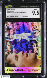 1996 Score Brett Favre/Steve McNair Footsteps #9 CGC 9.5 Houston Oilers