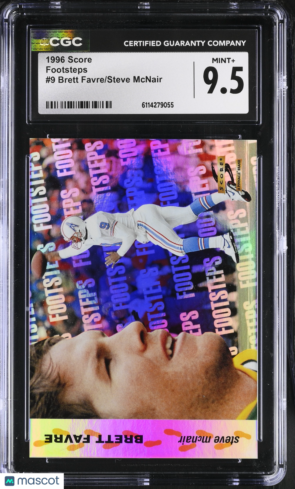 1996 Score Brett Favre/Steve McNair Footsteps #9 CGC 9.5 Houston Oilers