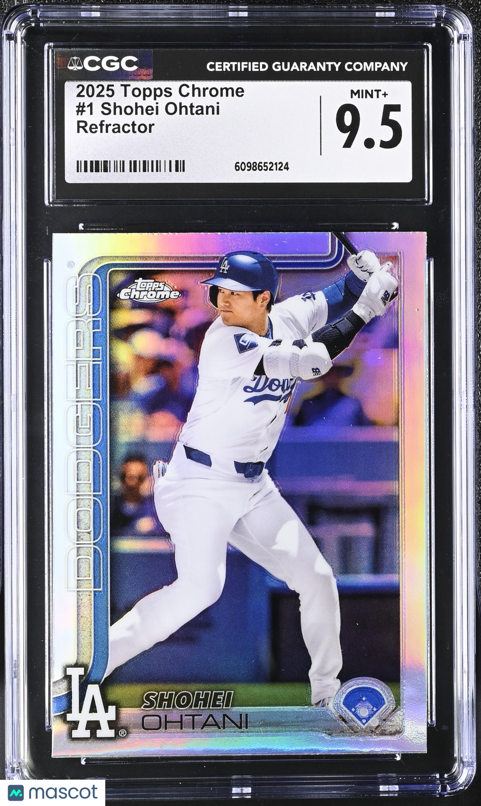 2025 Topps Chrome Shohei Ohtani Refractor #1 CGC 9.5 Los Angeles Dodgers