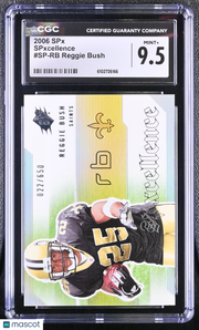2006 SPX Reggie Bush /650 Rookie SPxcellence #SP-RB CGC 9.5 New Orleans Saints