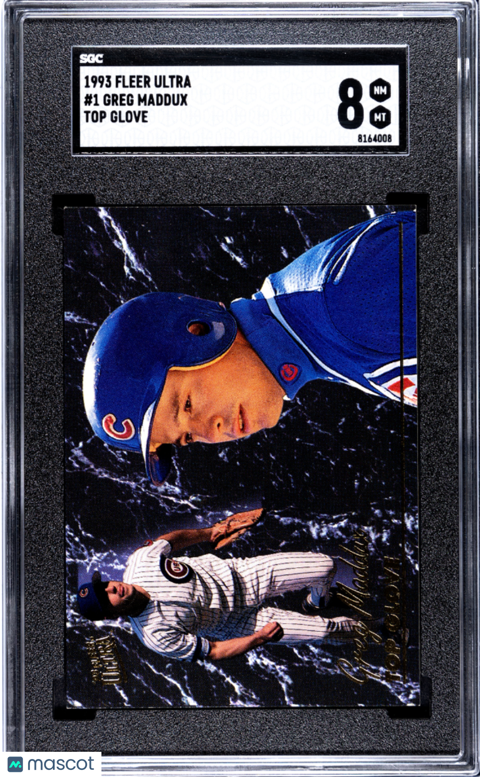 1993 Fleer Ultra Greg Maddux Top Glove #1 SGC 8