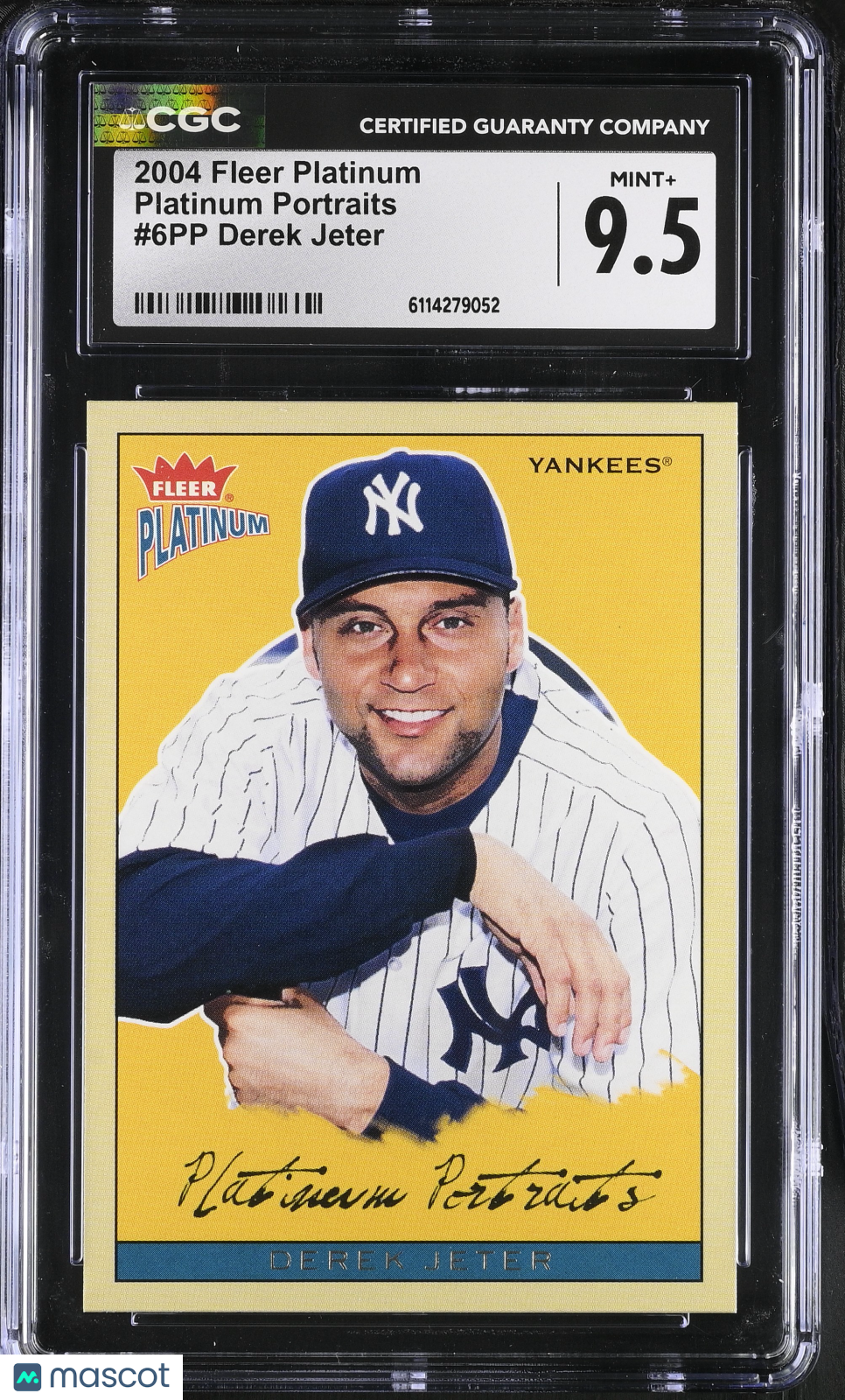 2004 Fleer Platinum Derek Jeter #6PP Platinum Portraits CGC 9.5