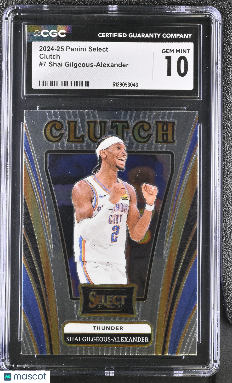 2024-25 Panini Select Shai Gilgeous-Alexander Clutch #7 CGC 10 Thunder