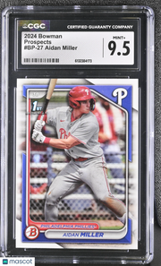 2024 Bowman Aidan Miller Rookie Prospects #BP-27 CGC 9.5 Philadelphia Phillies