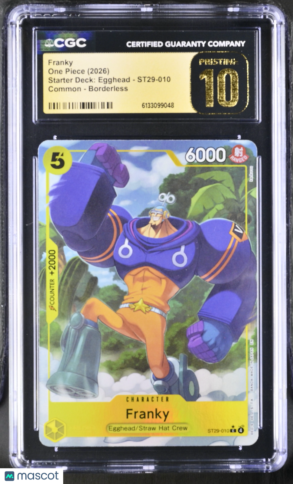 2026 One Piece Starter Deck: Egghead Franky Borderless CGC 10 #ST29-010
