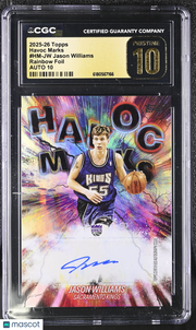2025-26 Topps Jason Williams Rainbow Foil Havoc Marks #HM-JW CGC 10 Pristine