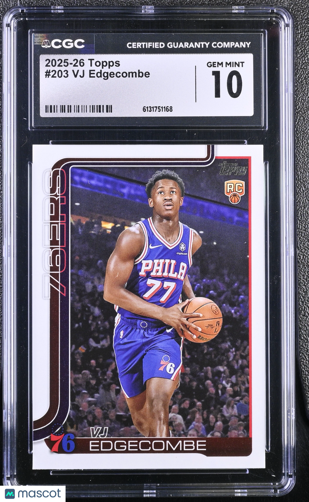 2025-26 Topps VJ Edgecombe #203 CGC 10