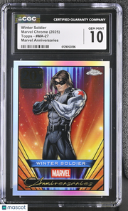 2025 Topps Marvel Chrome Winter Soldier #MA-27 Marvel Anniversaries CGC 10
