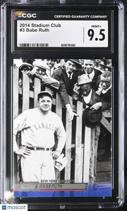 2014 Stadium Club Babe Ruth #3 CGC 9.5 New York Yankees