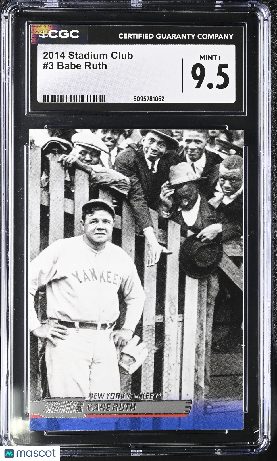 2014 Stadium Club Babe Ruth #3 CGC 9.5 New York Yankees