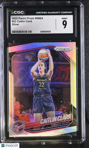 2025 Panini Prizm WNBA Caitlin Clark Silver #22 CGC 9 Indiana Fever