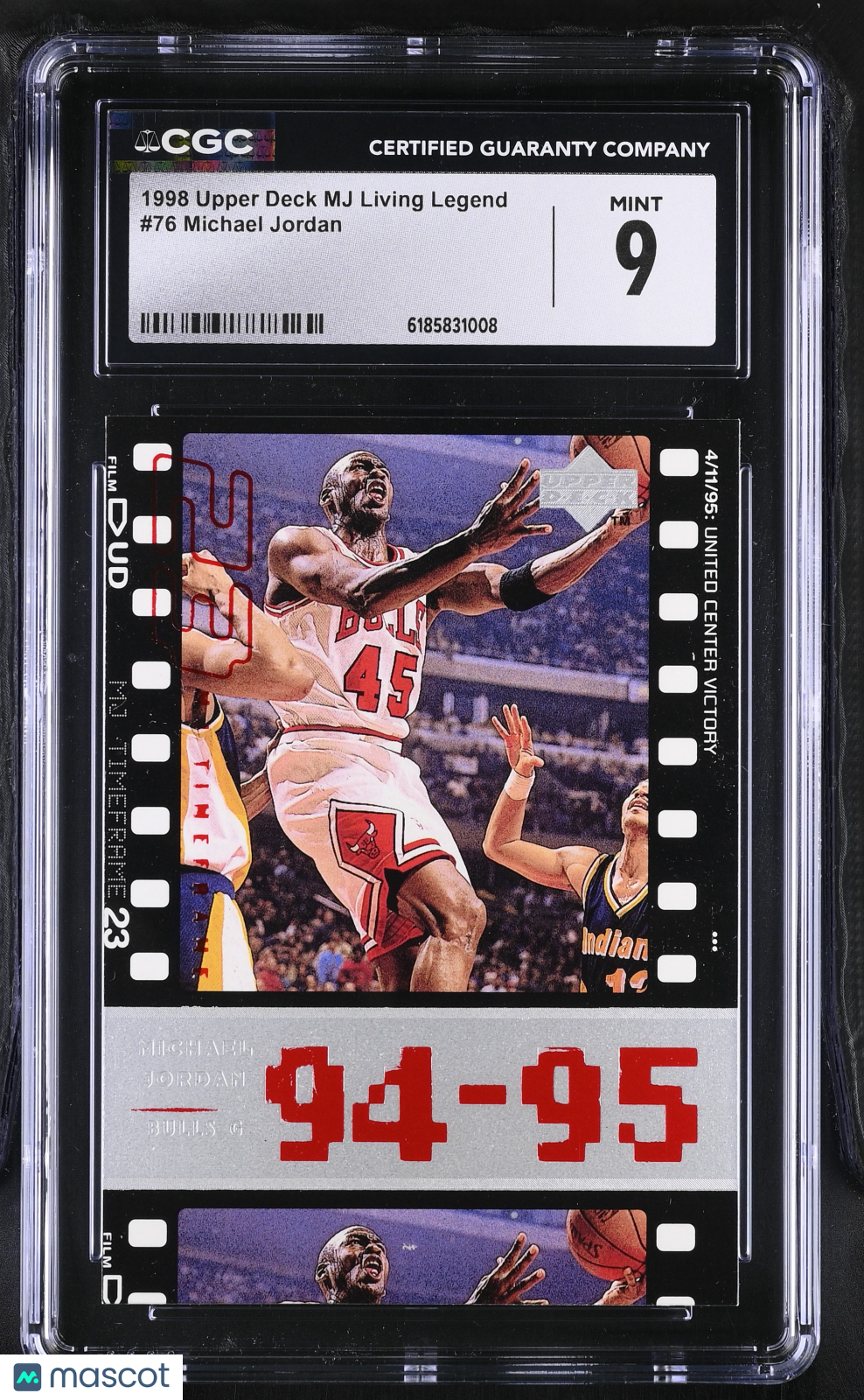 1998 Upper Deck MJ Living Legend Michael Jordan #76 CGC 9 Chicago Bulls
