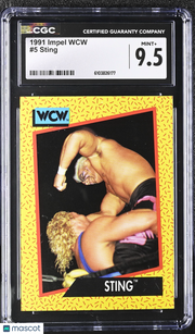 1991 Impel WCW Sting #5 CGC 9.5