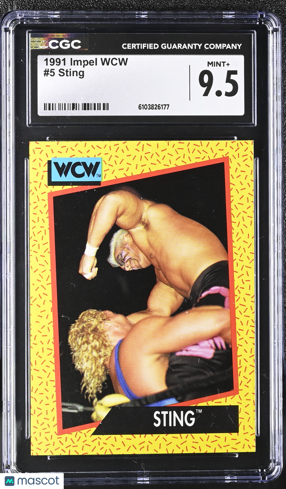1991 Impel WCW Sting #5 CGC 9.5