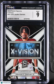 2024 Panini Spectra Jayden Daniels Rookie X-Vision #XV-JDS CGC 9 Commanders