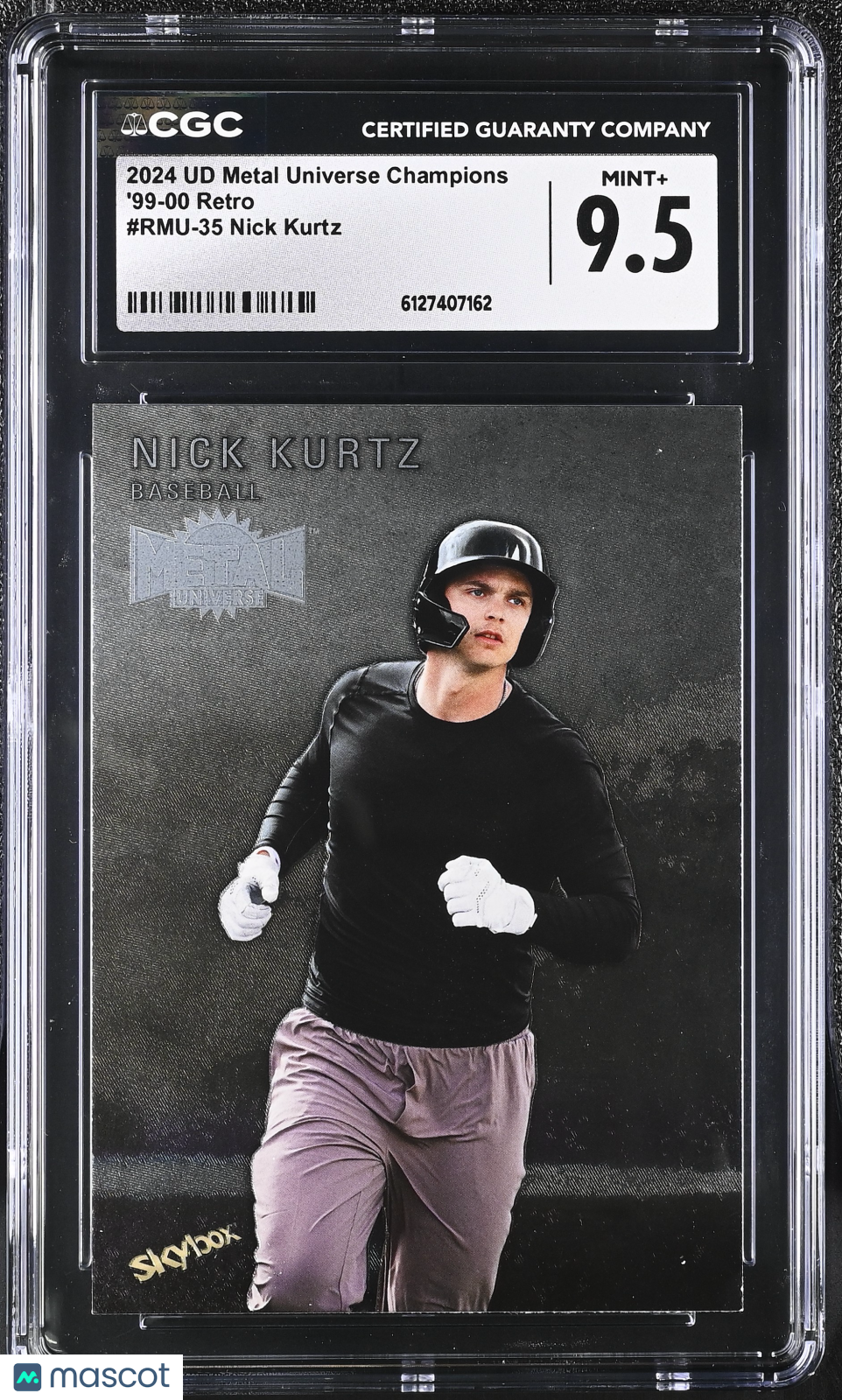 2024 UD Metal Universe Nick Kurtz '99-00 Retro #RMU-35 CGC 9.5 Athletics