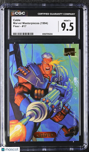 1994 Fleer Marvel Masterpieces Cable #17 CGC 9.5
