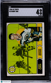 1968 Topps Bobby Orr #2 SGC 4 Boston Bruins