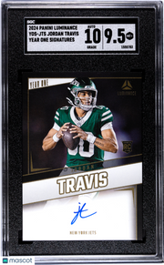 2024 Luminance Jordan Travis Year One Signature Auto Rookie YOS-JTS SGC 9.5 Jets