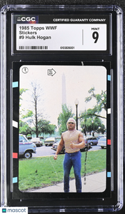 1985 Topps WWF Hulk Hogan Stickers #9 CGC 9