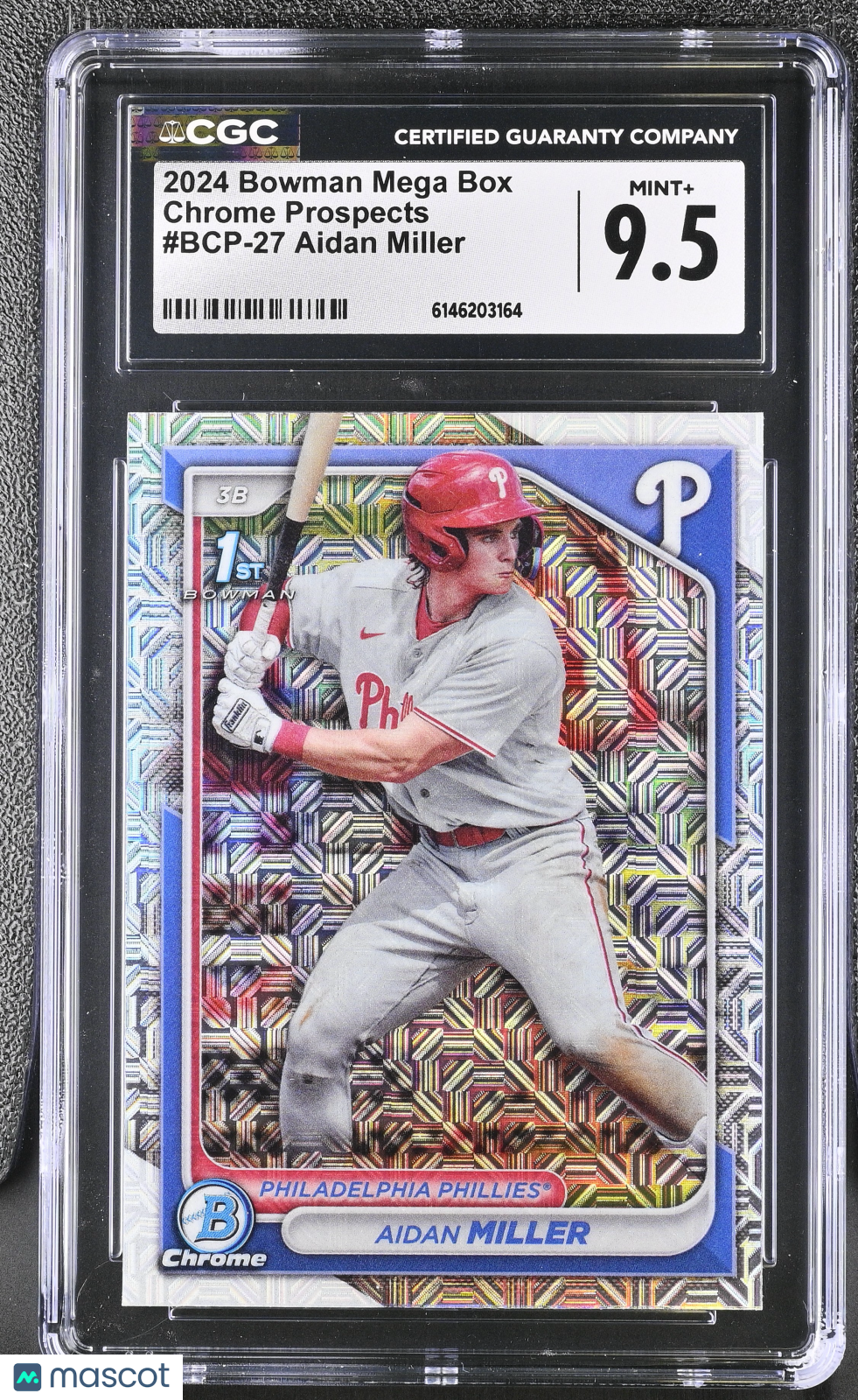 2024 Bowman Mega Box Aidan Miller #BCP-27 Chrome Prospects CGC 9.5