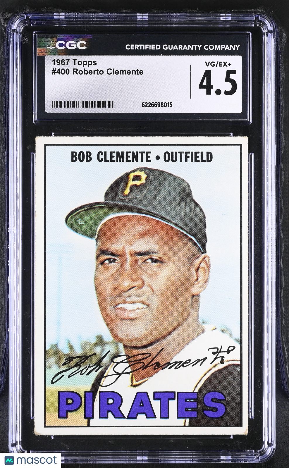 1967 Topps Roberto Clemente #400 CGC 4.5 Pittsburgh Pirates