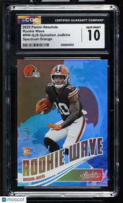2025 Absolute Quinshon Judkins Spectrum Orange /75 Rookie Wave CGC 10 Browns