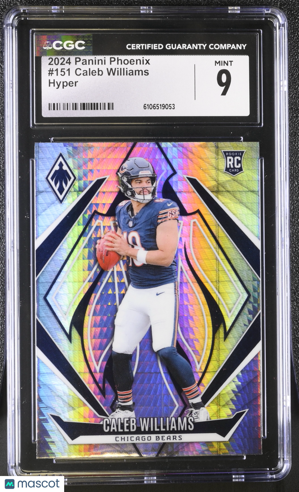 2024 Panini Phoenix Caleb Williams Hyper Rookie #151 CGC 9 Chicago Bears