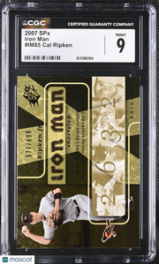 2007 SPX Cal Ripken /699 Iron Man #IM85 CGC 9 Baltimore Orioles