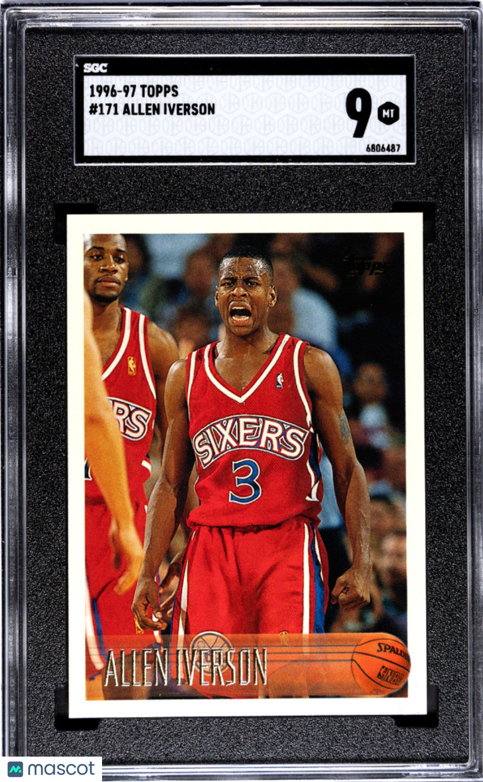 1996 Topps Allen Iverson #171 SGC 9
