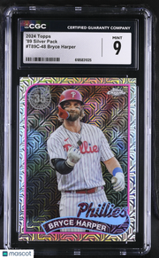 2024 Topps Bryce Harper '89 Silver Pack #T89C-48 CGC 9 Philadelphia Phillies