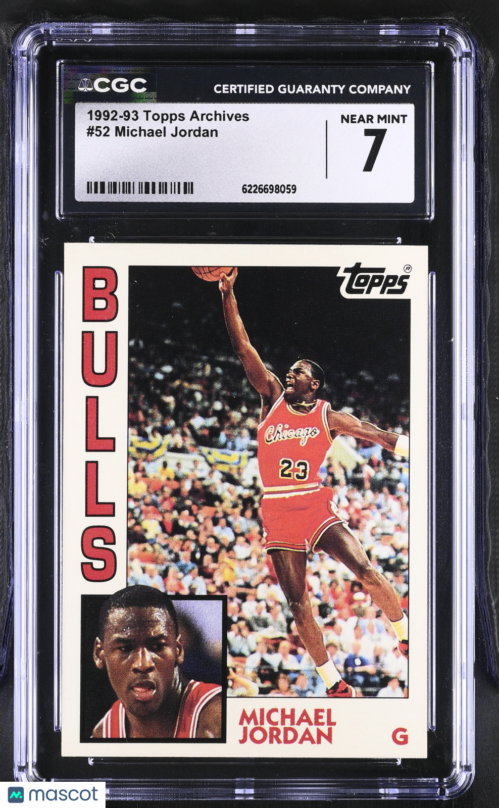 1992-93 Topps Archives Michael Jordan #52 CGC 7 Chicago Bulls