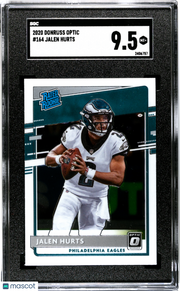 2020 Donruss Optic Jalen Hurts Rookie #164 SGC 9.5 Philadelphia Eagles