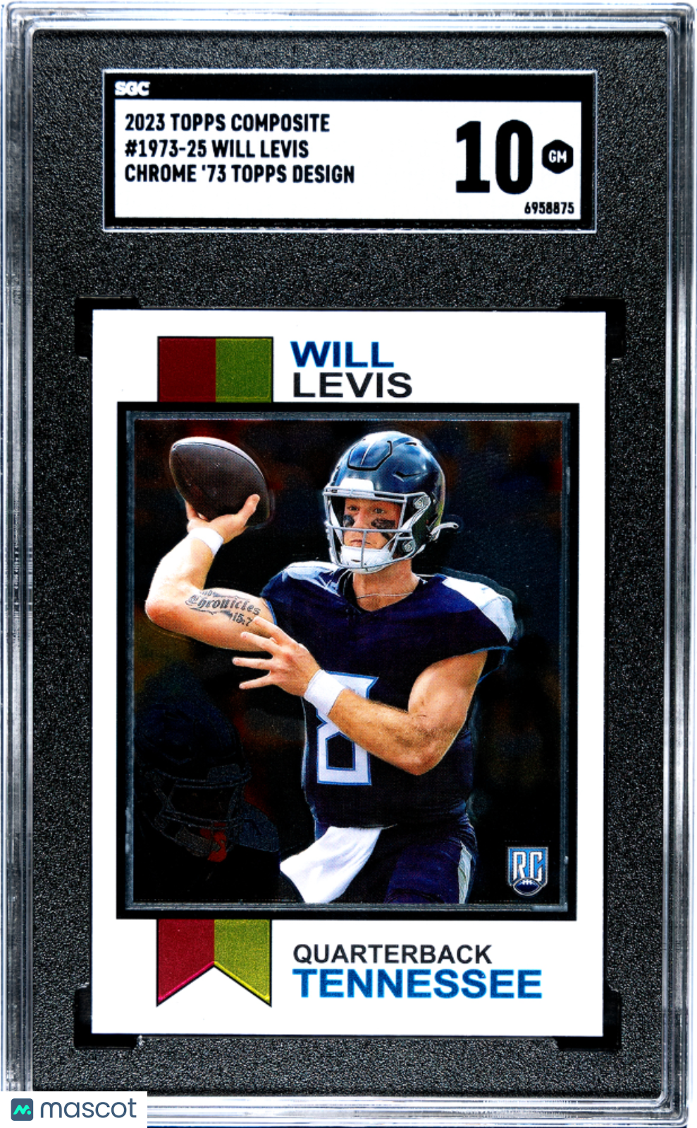 2023 Topps Composite Will Levis Chrome '73 Design #1973-25 SGC 10
