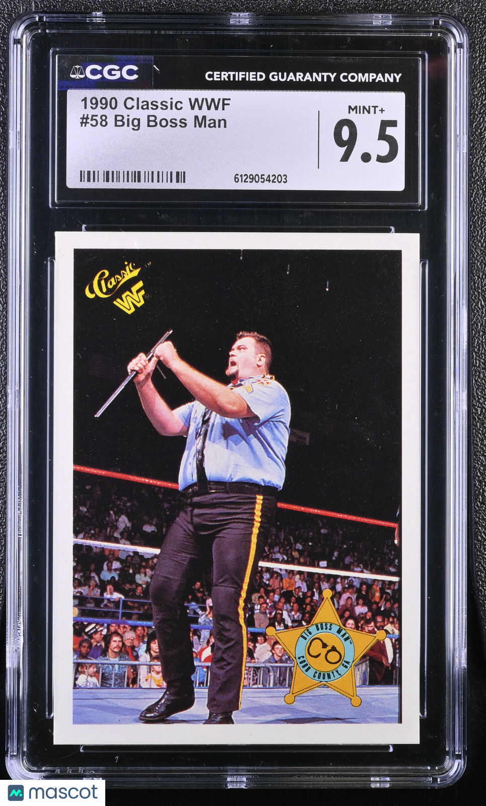 1990 Classic WWF Big Boss Man #58 CGC 9.5