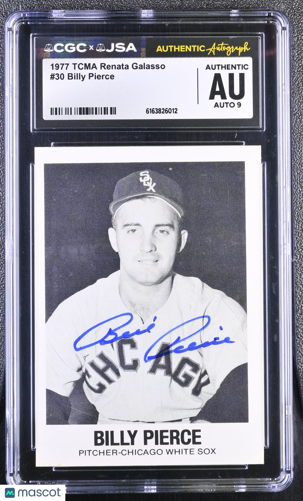 1977 Tcma Renata Galasso Billy Pierce #30 CGC Authentic JSA Auto 9