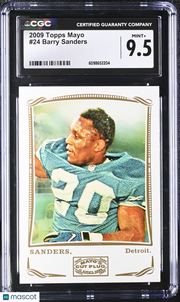 2009 Topps Mayo Barry Sanders #24 CGC 9.5 Detroit Lions