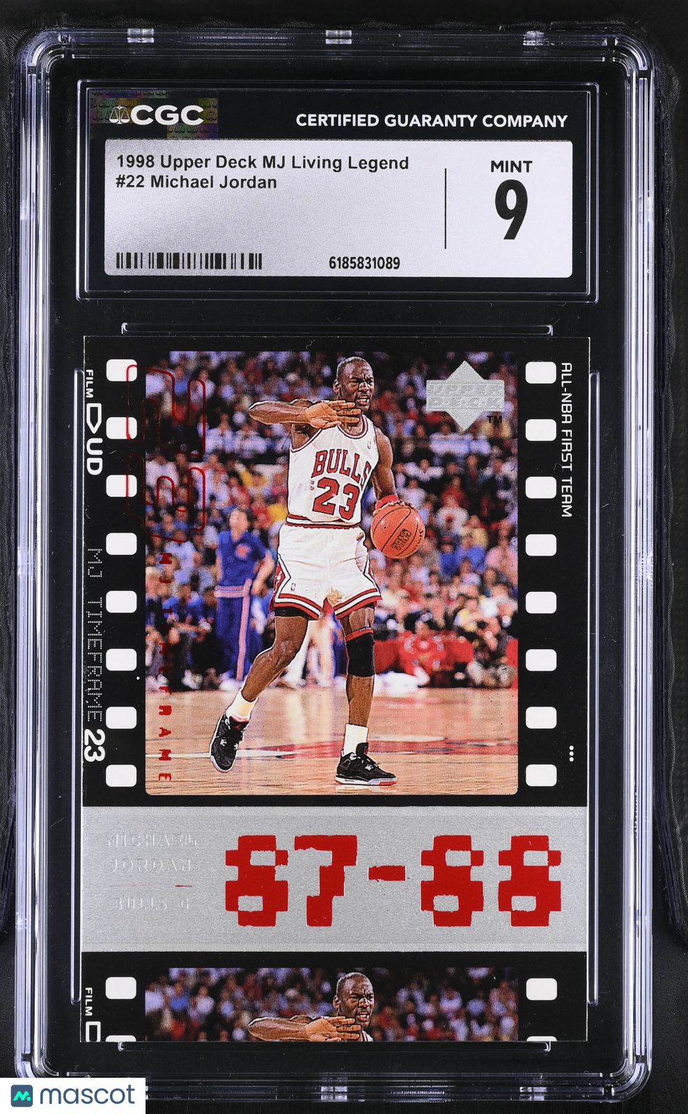 1998 Upper Deck MJ Living Legend Michael Jordan #22 CGC 9 Chicago Bulls